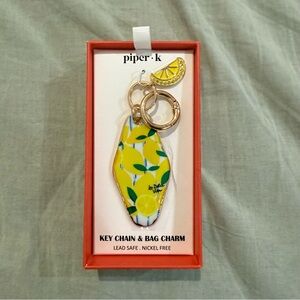 Piper.K Lemon La Dolce Vita Keychain/Bag Charm